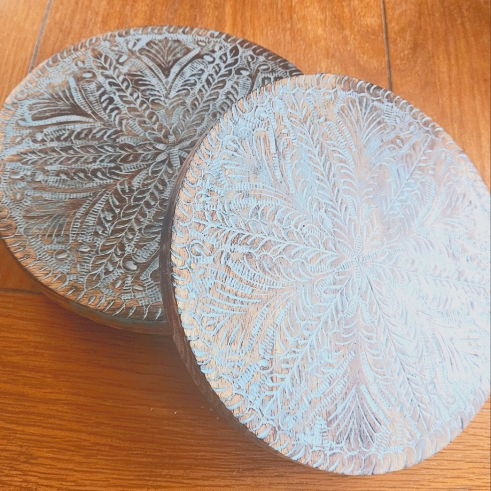 Decorative Wooden Counter Stands